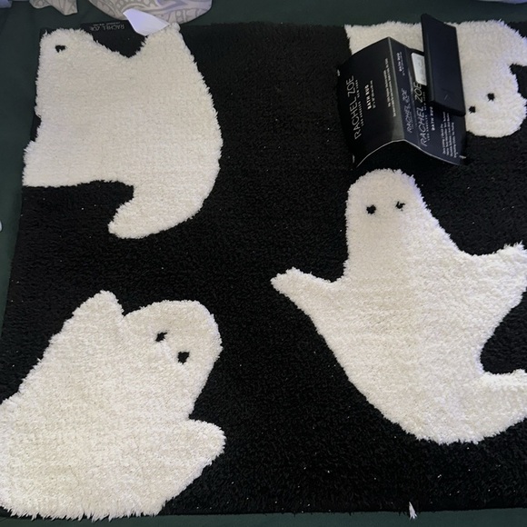 Rachel Zoe Halloween bath rug haunted house black and white ghost 👻👻👻 - Picture 2 of 5